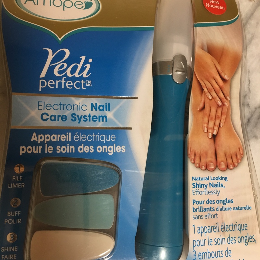 Ample Pedi Perfect Electronic Nail Care System - Blue